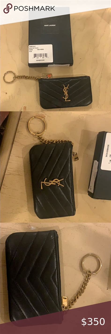 ysl keychain card holder|ysl coin purse keychain.